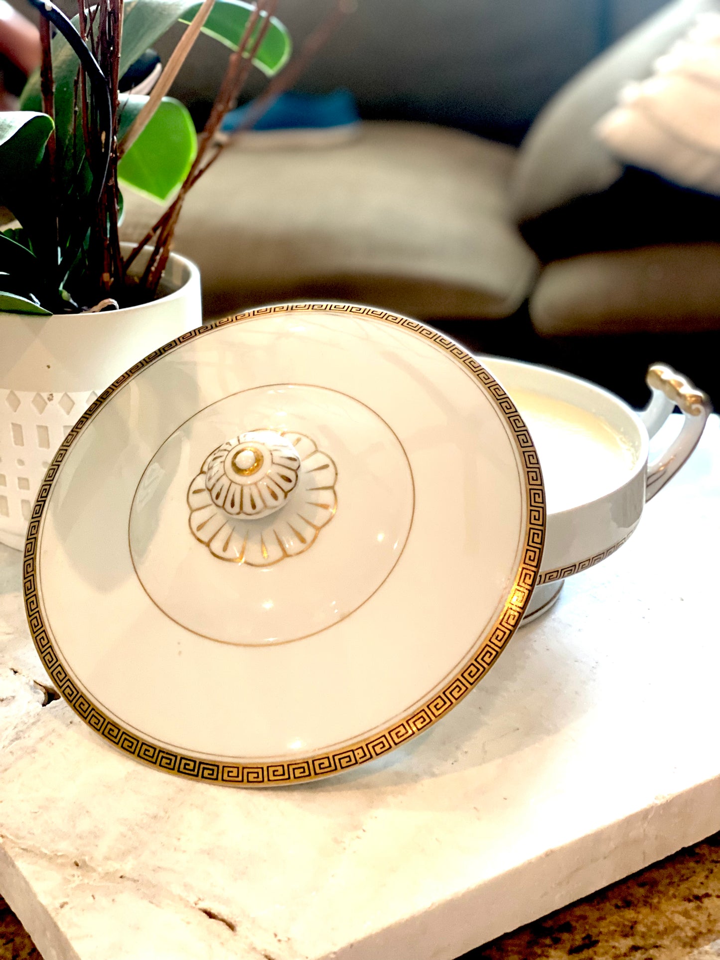 Large 36 oz 5 wick candle in Seyei Japan Vegetable Bowl